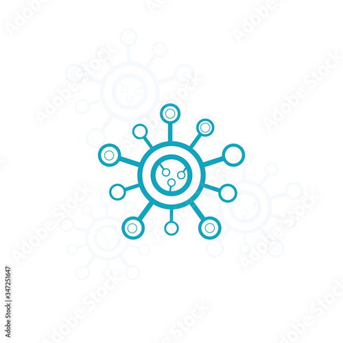 coronavirus icon design vector illustration. Coronavirus covid 19, 2019 nCoV photo