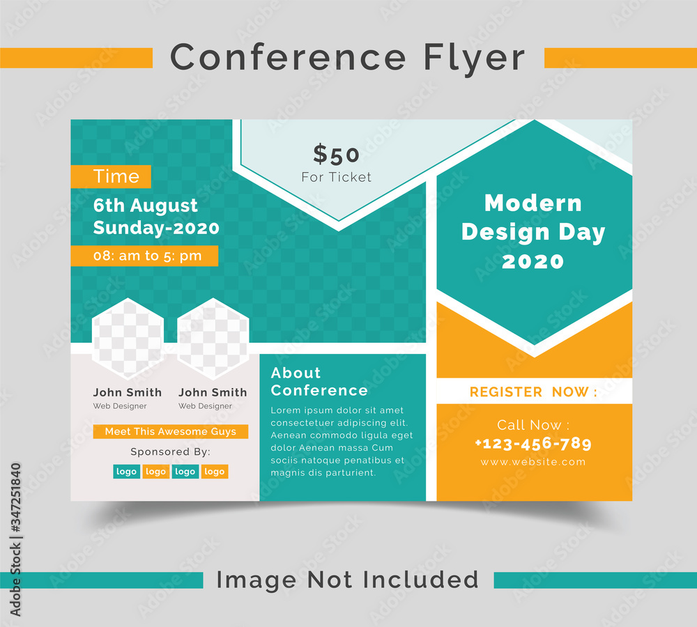 Conference Horizontal/ Event Flyer Design Template Conference Horizontal/ Event Flyer Design Template