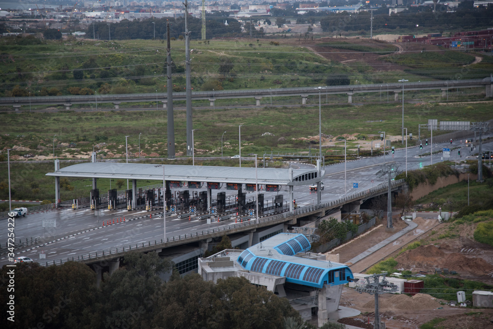 הכניסה למנהרות הכרמל מכיוון הקריות הכניסה למנהרות הכרמל מכיוון הקריות