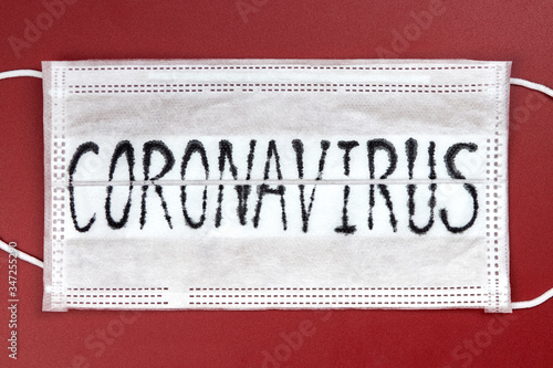 Novel Coronavirus - 2019-ncov, Wuhan Virus Concept. Surgical Mask Protective Mask With Coronavirus T