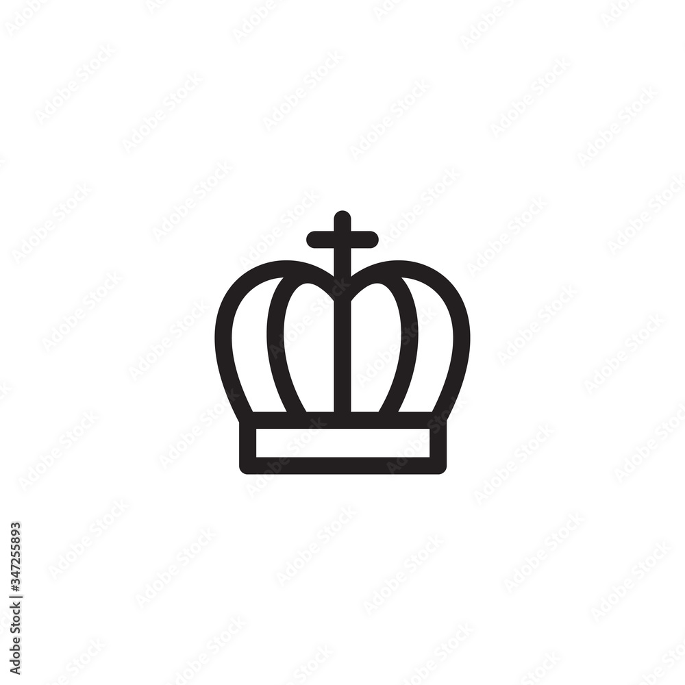 Fototapeta premium crown icon vector trendy design symbol template