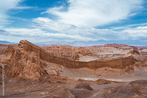Valley of the Moon (Spanish: Valle de la Luna ) in the Atacama Desert, northern Chile, South America. © R.M. Nunes