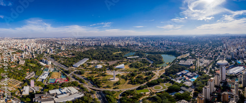Ibirapuera Park and Sao Paulo whole south zone