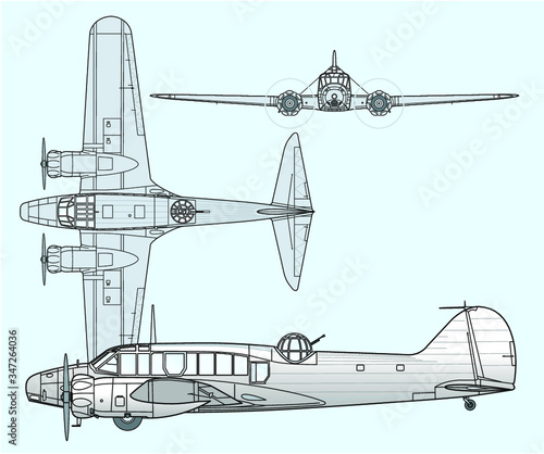 Englisches Trainingsflugzeug im 2.Weltkrieg