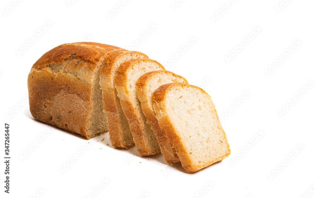 slices of bread Isolated