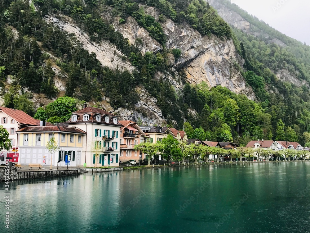 Naklejka premium lake como italy