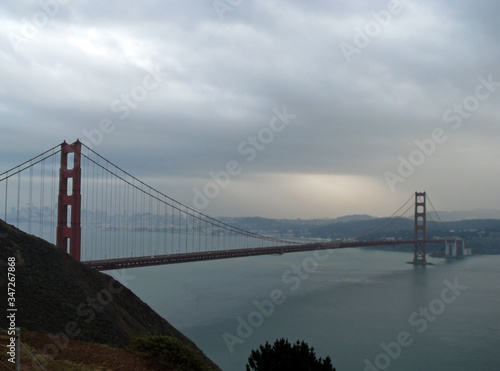 Famous Golden Gate Bridge in San Francisco California USA