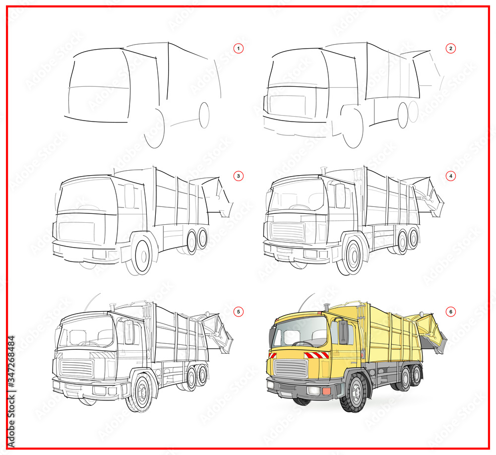 Garbage Truck Drawing