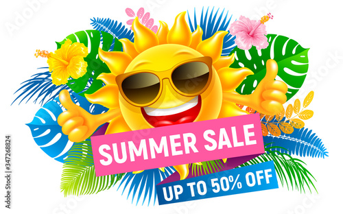 Summer Sale End Of Season Advertising Banner Design Vector