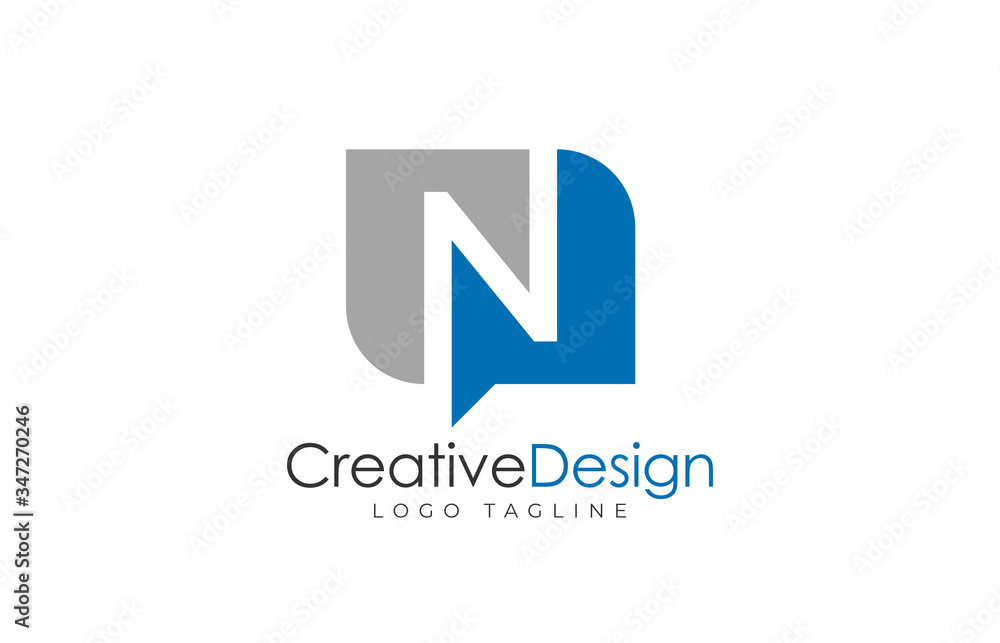 Letter N logo design template. Simple and clean flat design of letter N logo vector template. Letter N logo design template. Simple and clean flat design of letter N logo vector template.