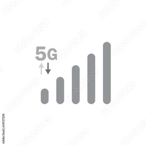 Icon mobile network 5G. mobile access data fastest with network 5G. symbol or icon 5G for mobile network. 5th Generation Wireless Internet Network Connection