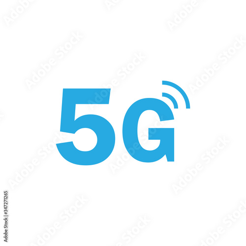 Vector symbol or icon 5G Internet Network Connection. 5th Generation Wireless Internet Network Connection
