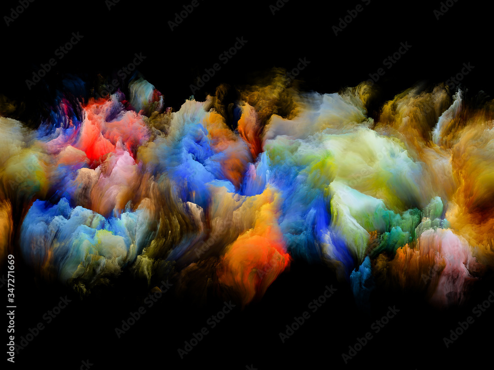 Colorful Abstract Smoke - obrazy, fototapety, plakaty 