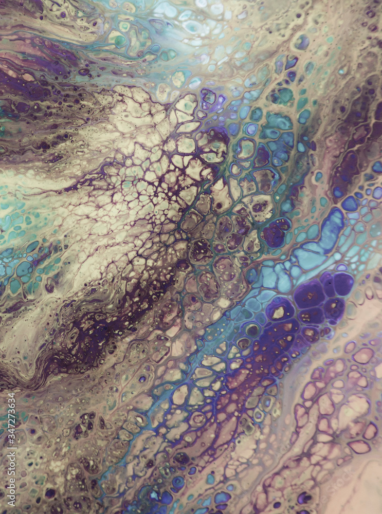 Fototapeta premium acrylic, paint, abstract. Closeup of the painting. Colorful abstract painting background. Highly-textured oil paint. High quality details. Marbling. Marble texture. Paint splash. Colorful fluid