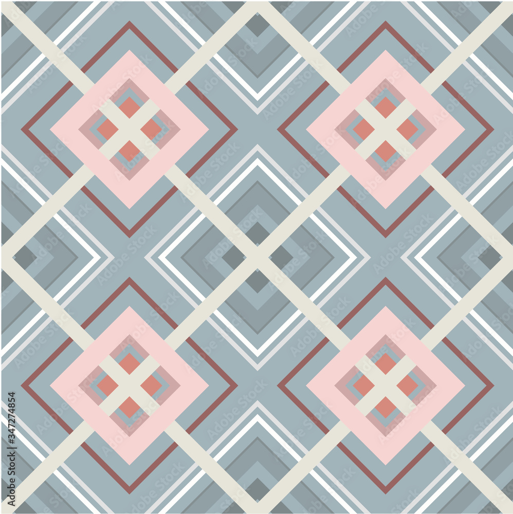 Square seamless pattern soft pastel colors repeated print Square seamless pattern soft pastel colors repeated print
