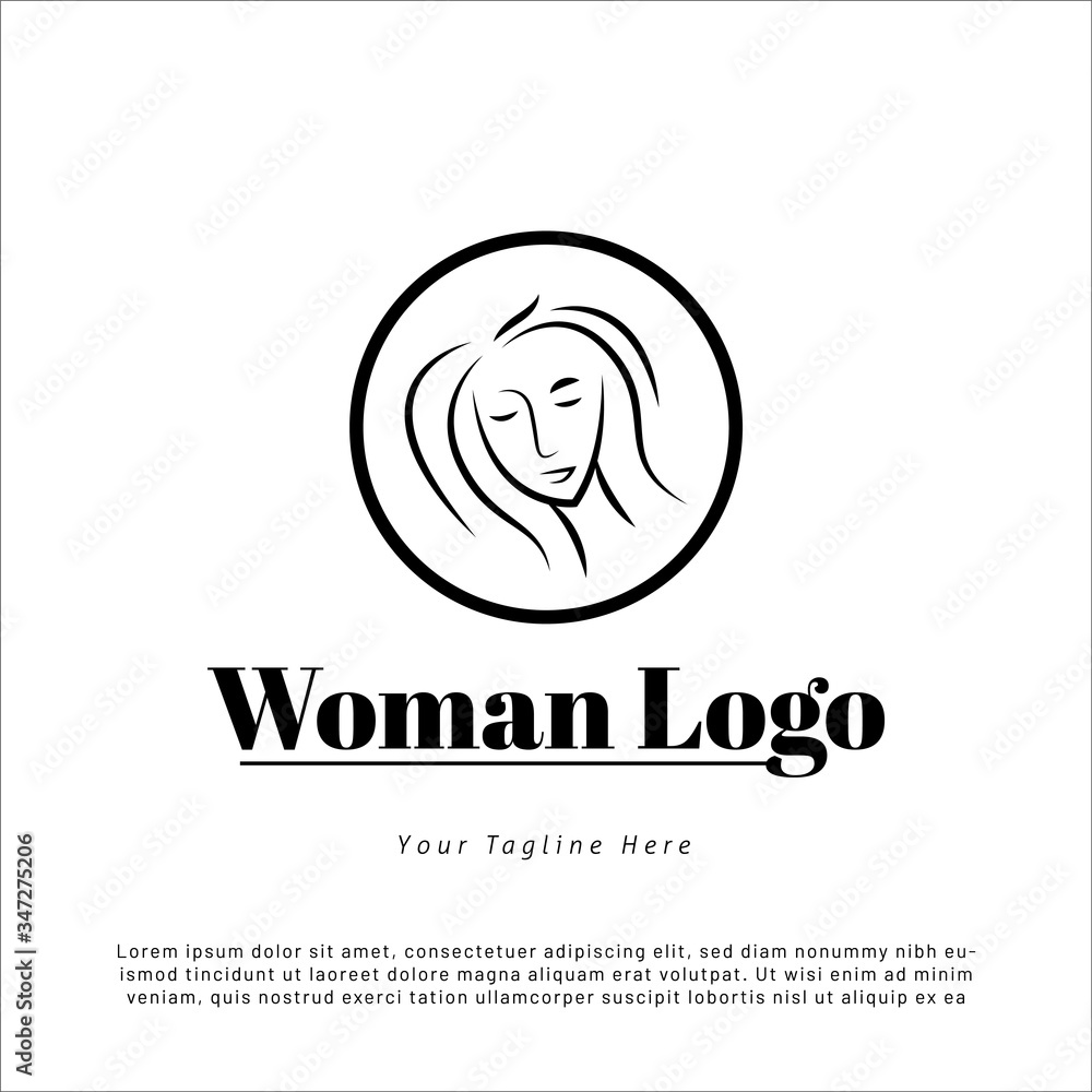 Logo Template Beauty woman Logo Template Beauty woman