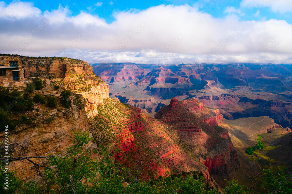 Grand Canyon panoramic view, united states tourism destination