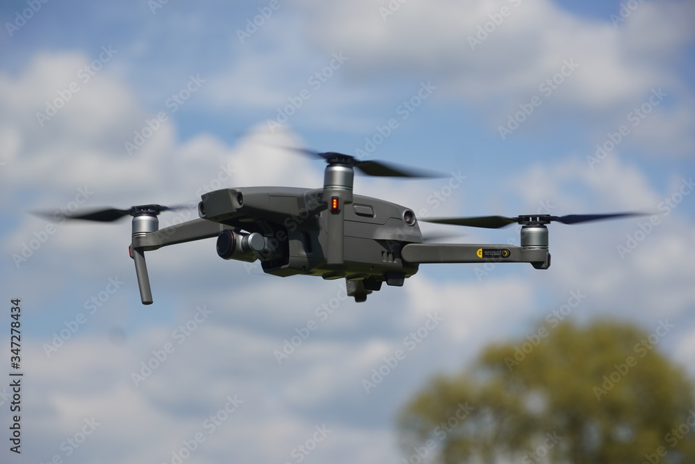 Drone caught in air while flying Drone caught in air while flying