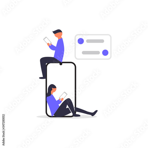 Online dating. Perfect for covers, brochures, posters, books, banners, leaflets, landing pages, social media content.