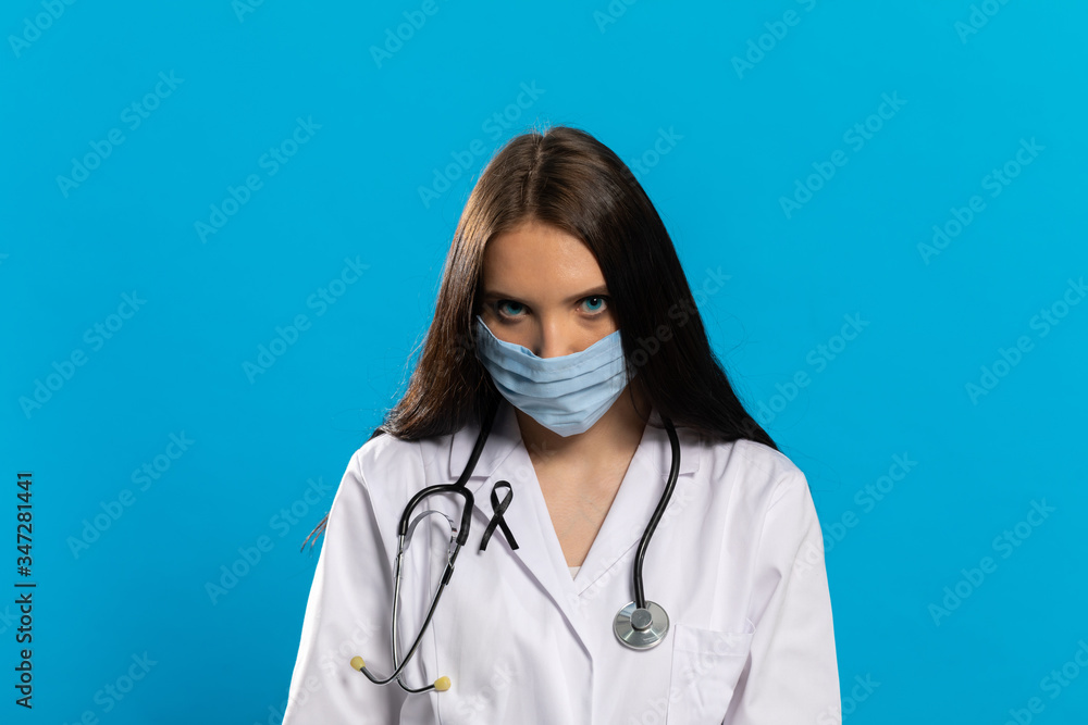 The doctor is in mourning for the loss of loved ones who were infected with coronavirus.