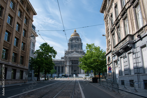 Palace of justice of Brussels at Poelaert square, Belgium photo