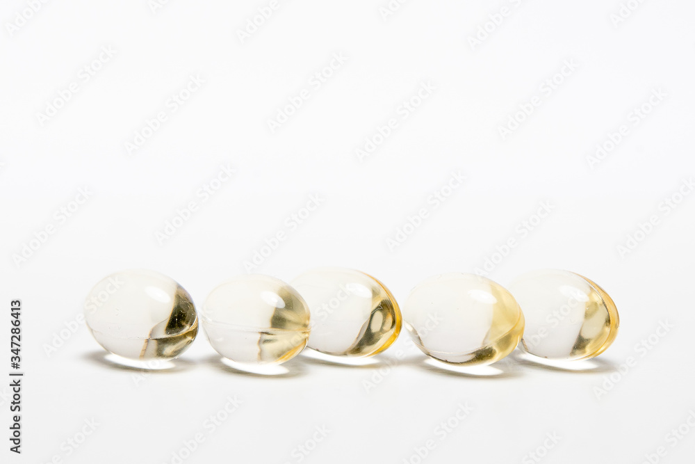 Pills over white background. Pills over white background.