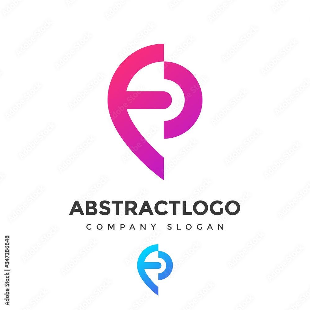 Initial Letter FC Technology Logo Design Data Company concept Idea Initial Letter FC Technology Logo Design Data Company concept Idea