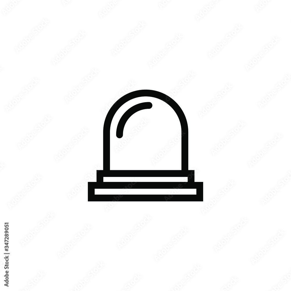 Siren icon template in line art style on white background, Siren symbol vector sign isolated on white background illustration for graphic and web design Siren icon template in line art style on white background, Siren symbol vector sign isolated on white background illustration for graphic and web design