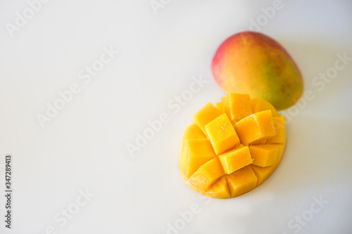 Delicious Red and Yellow Mango, juicy and sweet