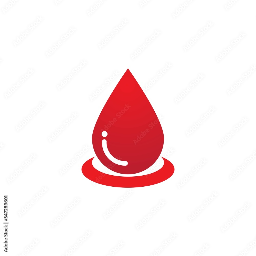 Fototapeta premium Blood ilustration logo