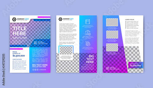 Flyer Template Layout Design. Modern business design. Corporate Business Flyer, Report, Catalog, Magazine Mockup.