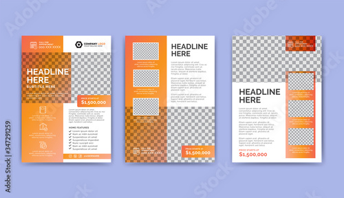 Flyer Template Layout Design. Modern business design. Corporate Business Flyer, Report, Catalog, Magazine Mockup.