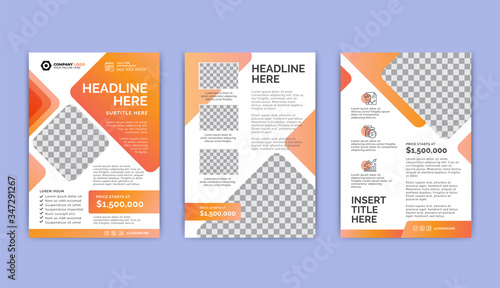 Flyer Template Layout Design. Modern business design. Corporate Business Flyer, Report, Catalog, Magazine Mockup.