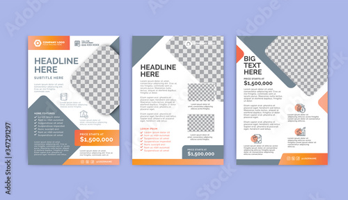 Flyer Template Layout Design. Modern business design. Corporate Business Flyer, Report, Catalog, Magazine Mockup.