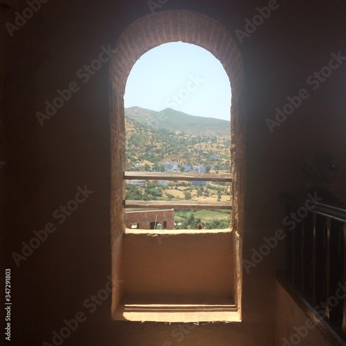 view from the window of the castle