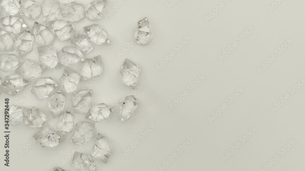 Synthetic diamonds view from above Synthetic diamonds view from above