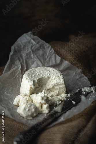 fresh cheese ricotta photo