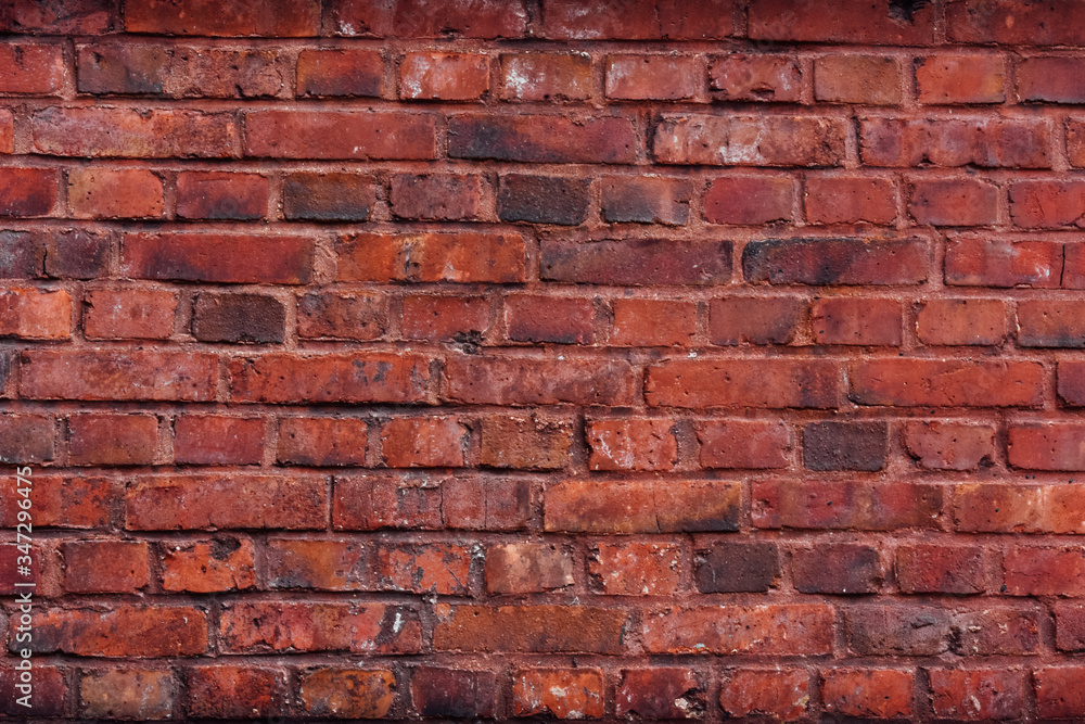 Urban architecture, old red brick wall background Urban architecture, old red brick wall background