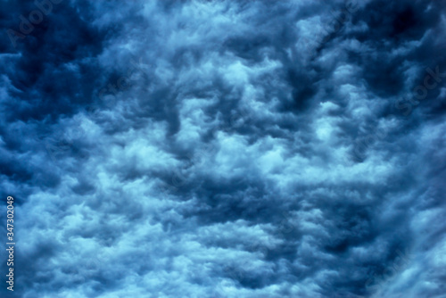 Background Texture of dark ominous storm clouds.