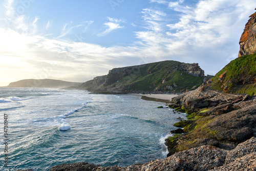 Sunset at Robberg Nature Reserve which is one of the top tourist attractions near Plettenberg Bay, Garden Route, South Africa