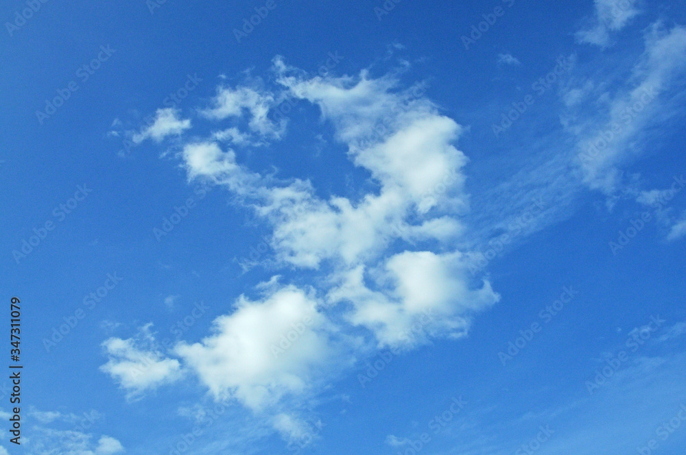 青い空と雲 青い空と雲