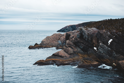 cliffs of the coast