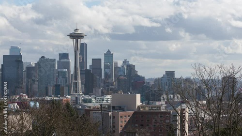 SEATTLE SKYLINE TIME-LAPSE (STATIC SHOT)