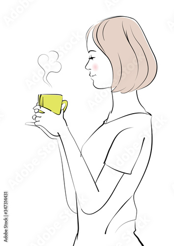 女性_コーヒーブレイク