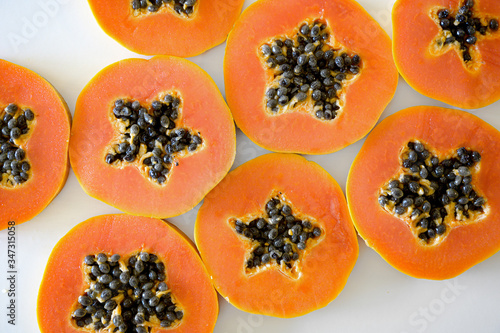 Yellow Sweet Papaya, Tropical Fruit Full of Vitamin C and Enzyme.  Digestion Aids.  