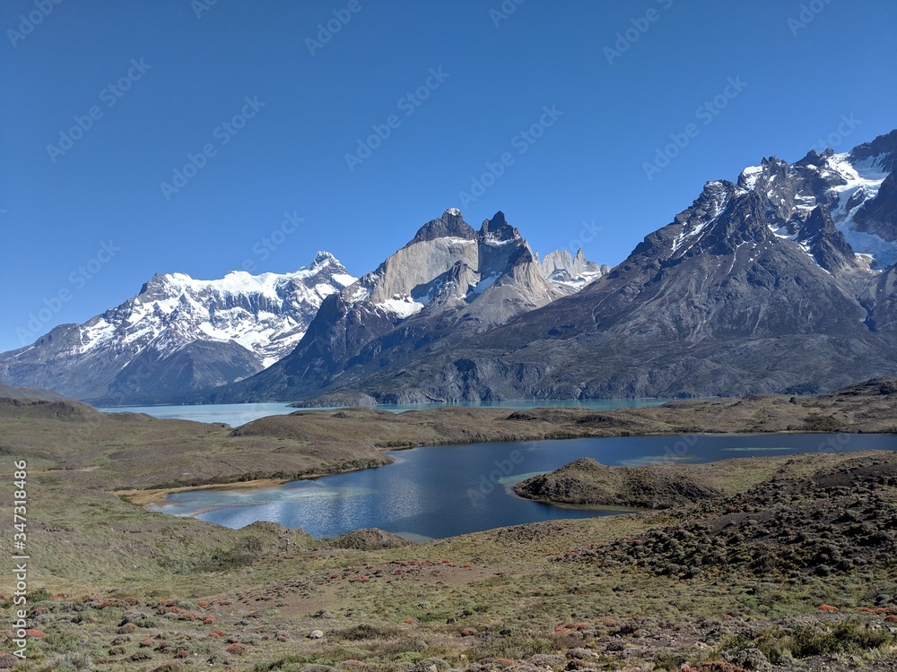 Beautiful landscape in Torres del Paine national park