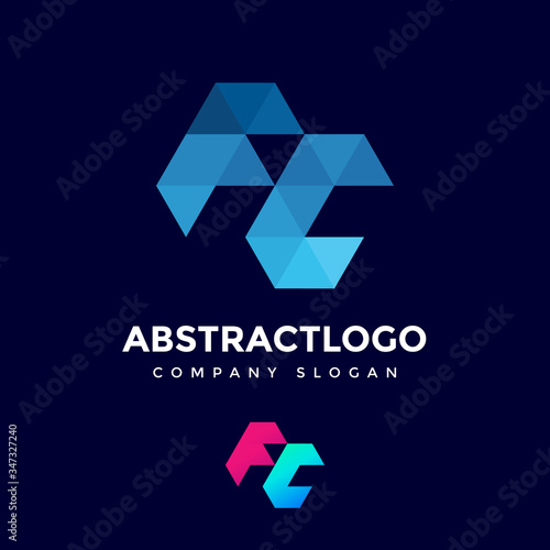 Unique Modern logo FC letter design Vector Template elements