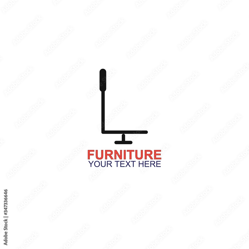 Modern Furniture Vector Logo template Modern Furniture Vector Logo template