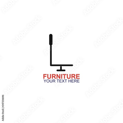 Modern Furniture Vector Logo template