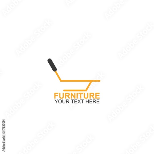 Modern Furniture Vector Logo template